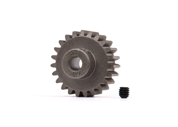 6481X Gear, 23-T pinion (1.0 metric pitch) (fits 5mm shaft)/ set screw (for use only with steel spur gears)
