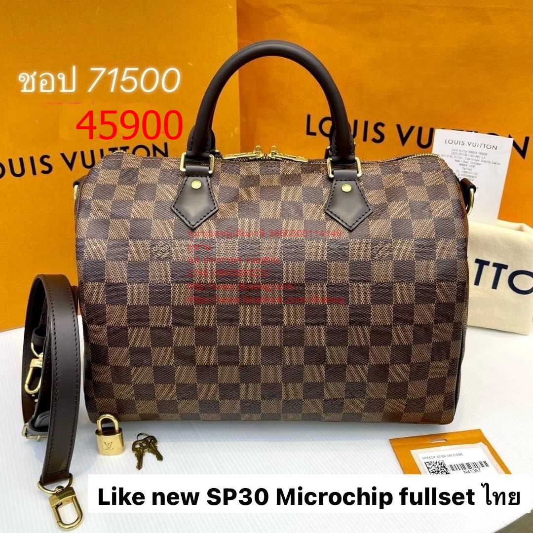louis vuitton Speedy30 microchip Fullset มือสอง