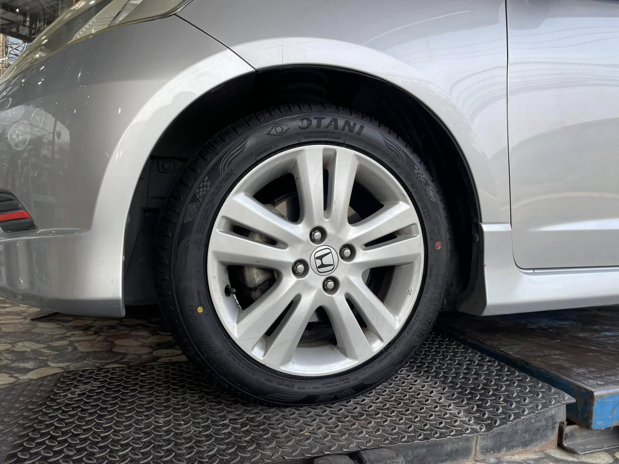 🚘 #Honda_Jazz เปลี่ยนยาง 🛞OTANI EK1000 195/50R16🛞 🔥 🔥ยางใหม่ปี2024 🔥🔥
