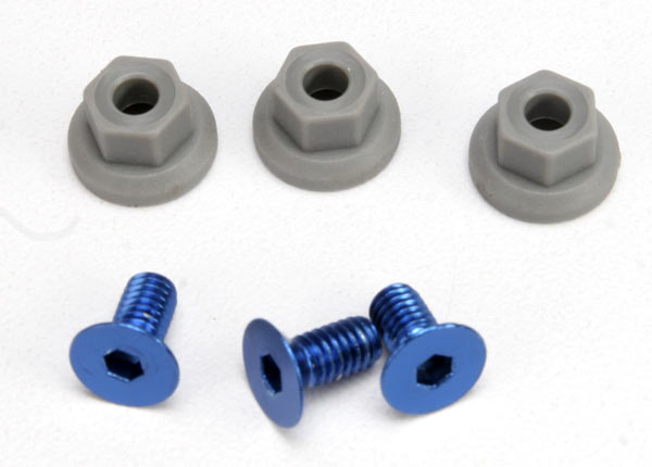 5512 Wing mounting hardware, (4x8mmCCS (aluminum)(3)/ 4x7mm flanged NL (3))