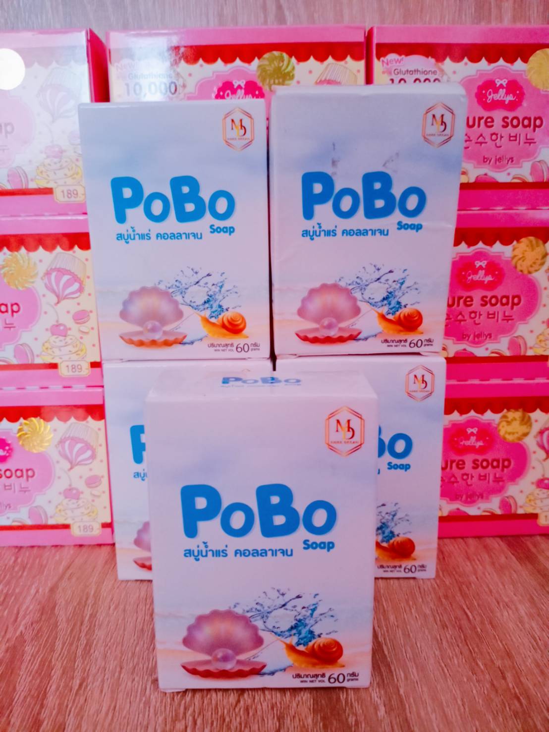 Pobo สบู่น้ำแร่ คอลลาเจน