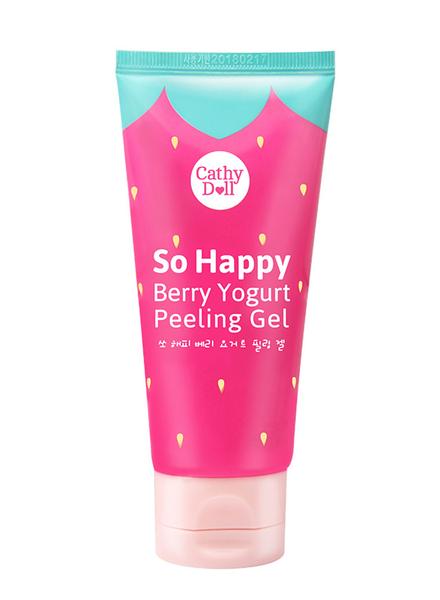 Berry Yogurt Peeling Gel 60ml Cathy Doll So Happy เจลผลัดเซลล์ผิวหน้า ขจัดความหมองคล้ำ และผิวหน้าหยาบกร้านใ