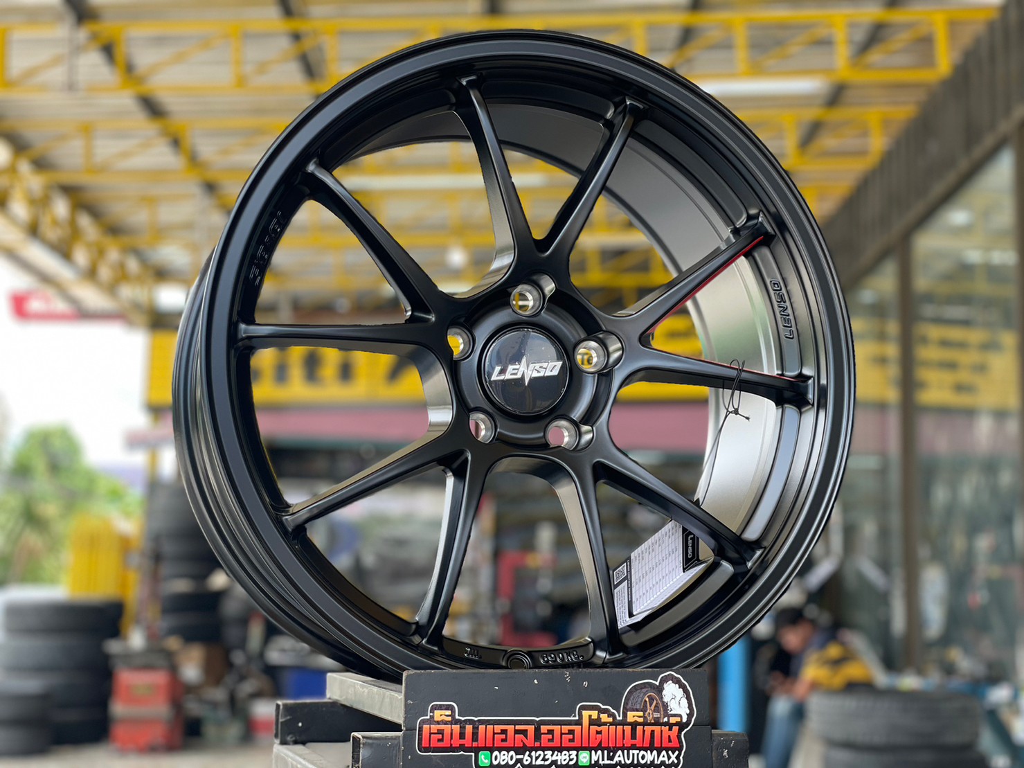 ล้อแม็กซ์ใหม่ Lenso 95G ขนาด18x8.5 ET+35 5x114.3น้ำหนักเบา 7.84 KG. เท่า Flow Forming❗️❗️