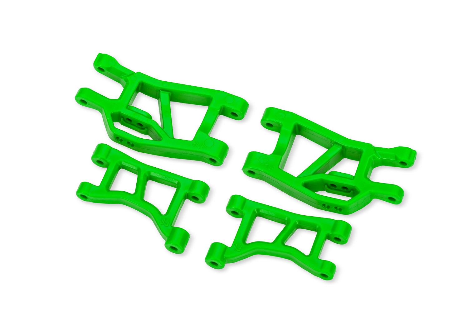 10831-GRN Green Front Upper & Lower Suspension Arms (L&R)