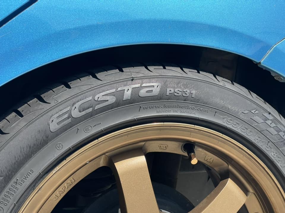 🛞❤️ #HONDA_BRIO 🚘เปลี่ยนยาง 🛞🐘#KUMHO_PS31_195/50R15