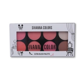 Sivanna Ultra Blush Palatte บลัชออน 8 สี พร้อมไฮไลท์และเฉดดิ้ง