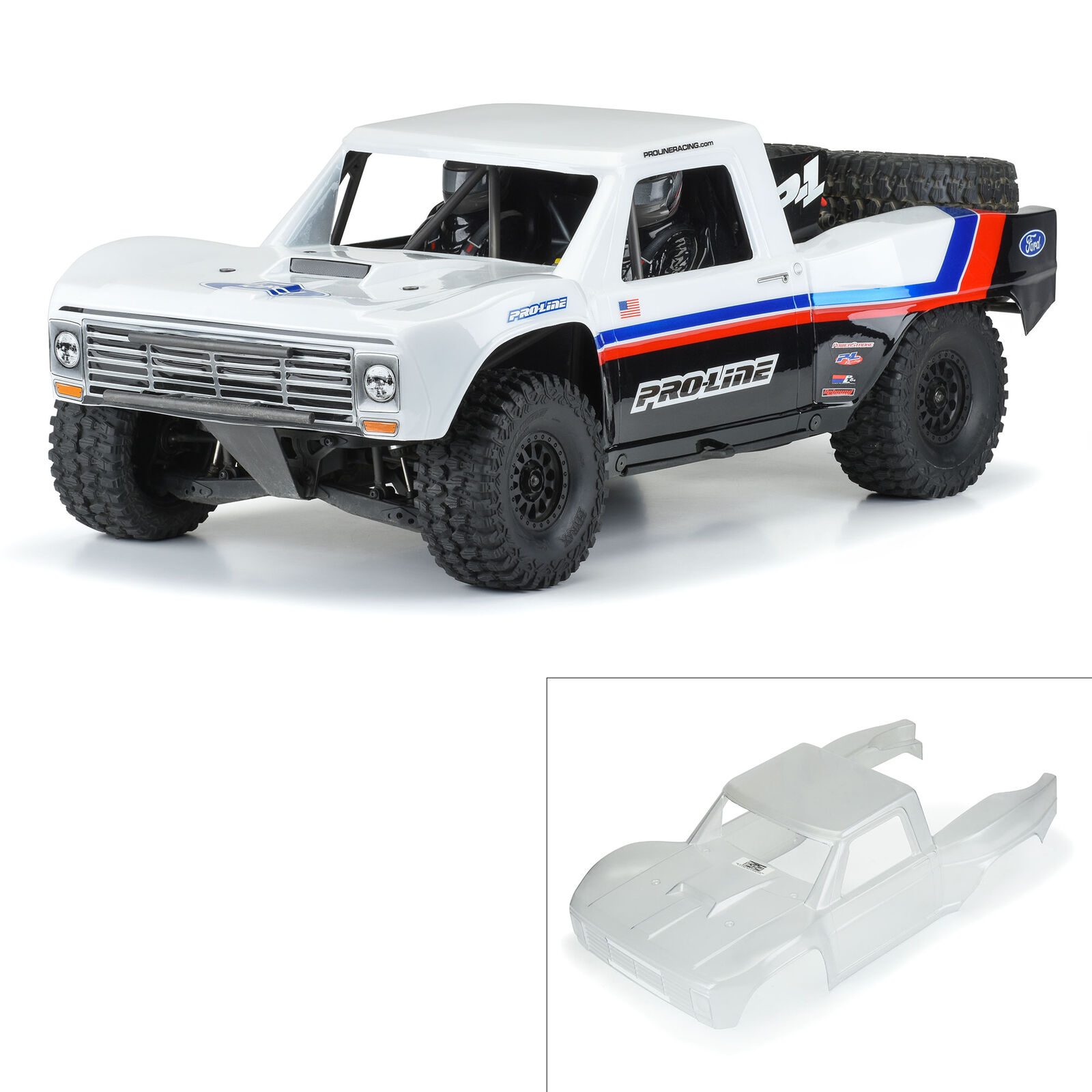 PRO354717 [PRE-ORDER 30-45วัน] 1/7 Pre-Cut 1967 Ford F-100 Truck Clear Body: Unlimited Desert Racer
