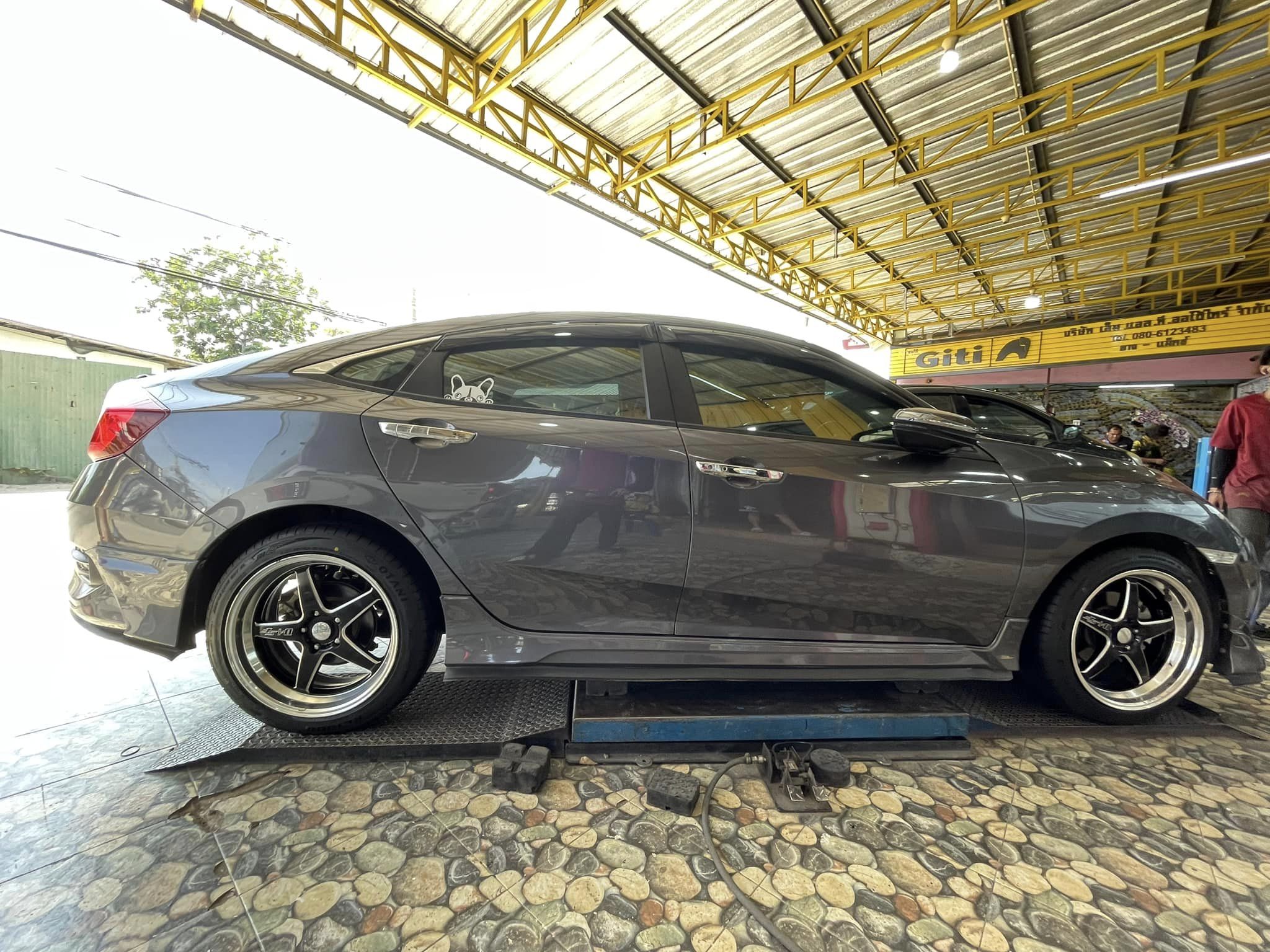 🚘 #HONDA_CIVIC❤️⚡️⚡️ 🛞 #OTANI_KC1000_225/45R18