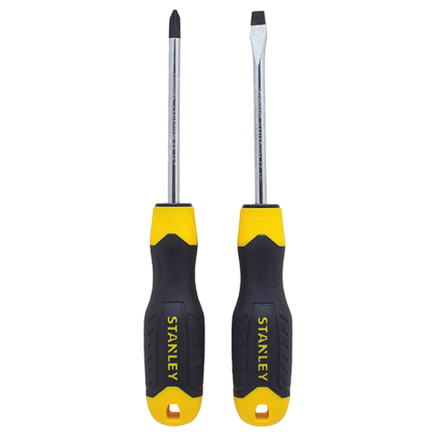 STANLAY ชุดไขควง 2 ชิ้น ปากเเบน 6.5 x 100 mm. ปากเเฉก PH2 x 100 mm. รุ่น STMT66-670