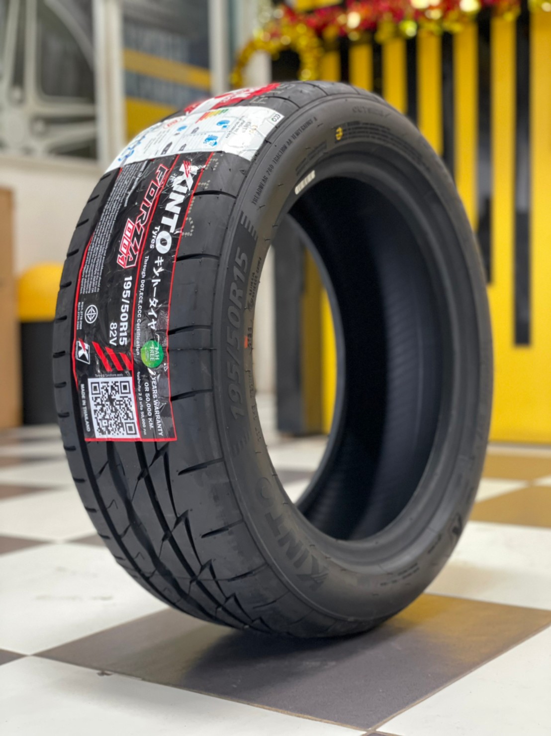 #ยางคินโต๊ะ #KINTO FORZA 001 Treadwear 280 195/50R16 ยางใหม่ปี2022 2เส้น ยางปี2023 2เส้น ลดราคาพิเศษ เพียงชุดละ5600บาท (สินค้ามีจำนวนจำกัด)