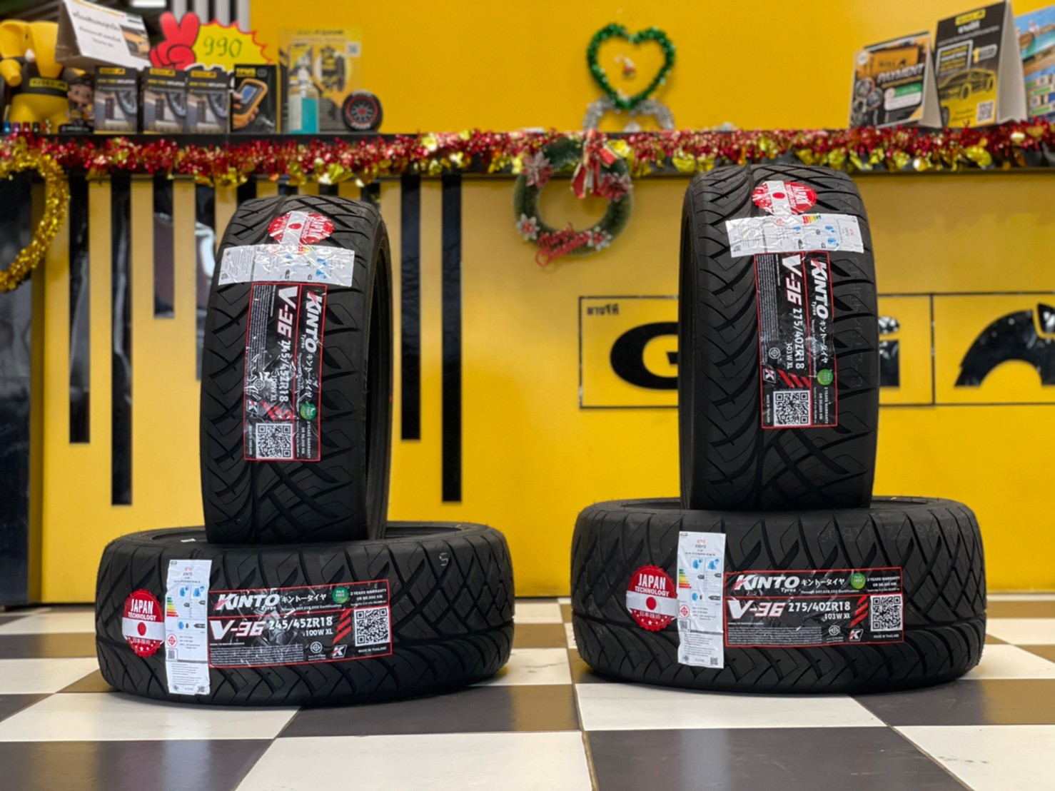 KINTO V36 245/45R18 275/40R18 ยางใหม่ปี2023