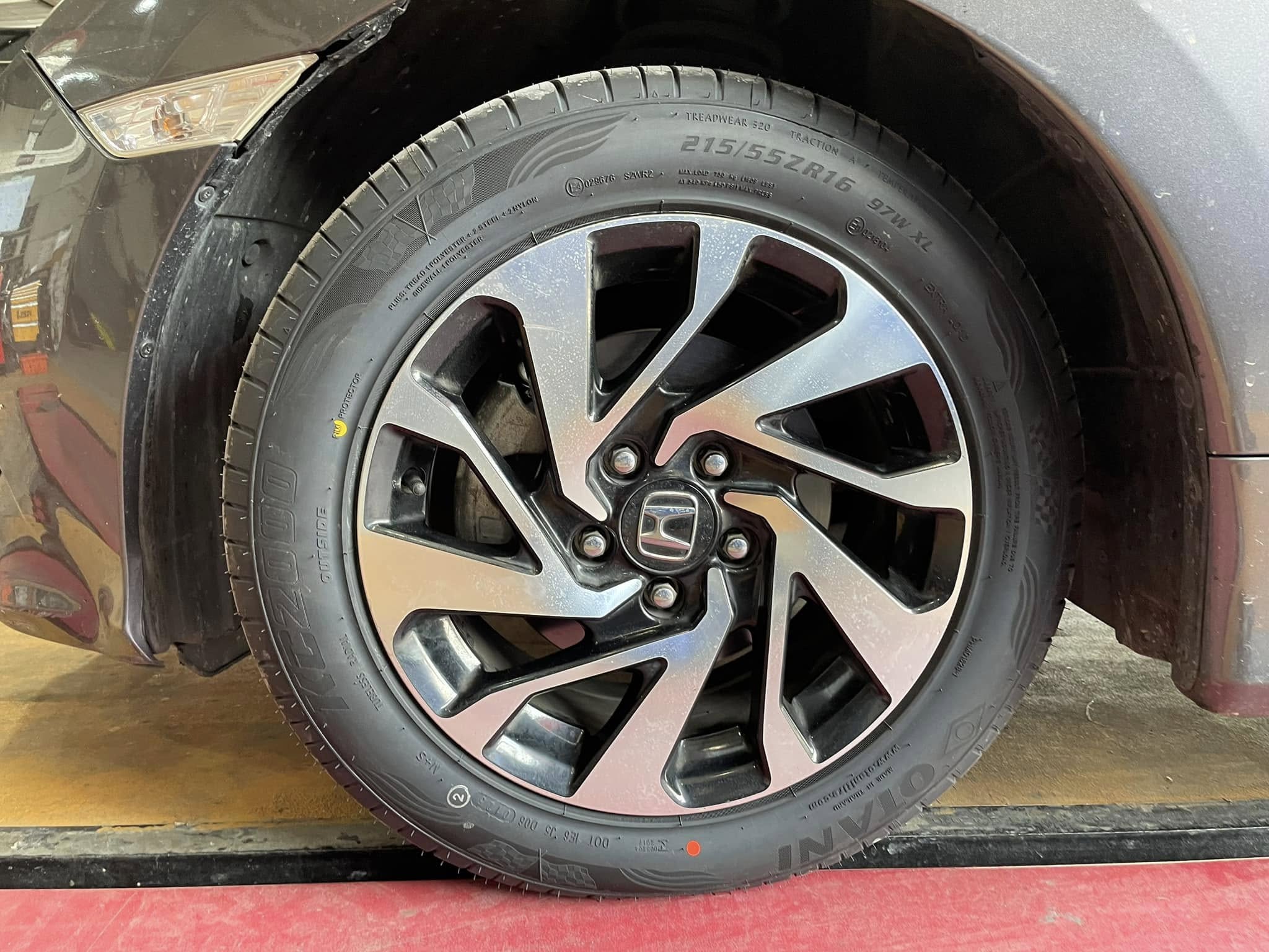 🚘 #HONDA_CIVIC🛞 #OTANI #KC2000 215/55R16 #บริการเปลี่ยนโช๊ค🛠 #บริการตั้งศูนย์ล้อ🛞