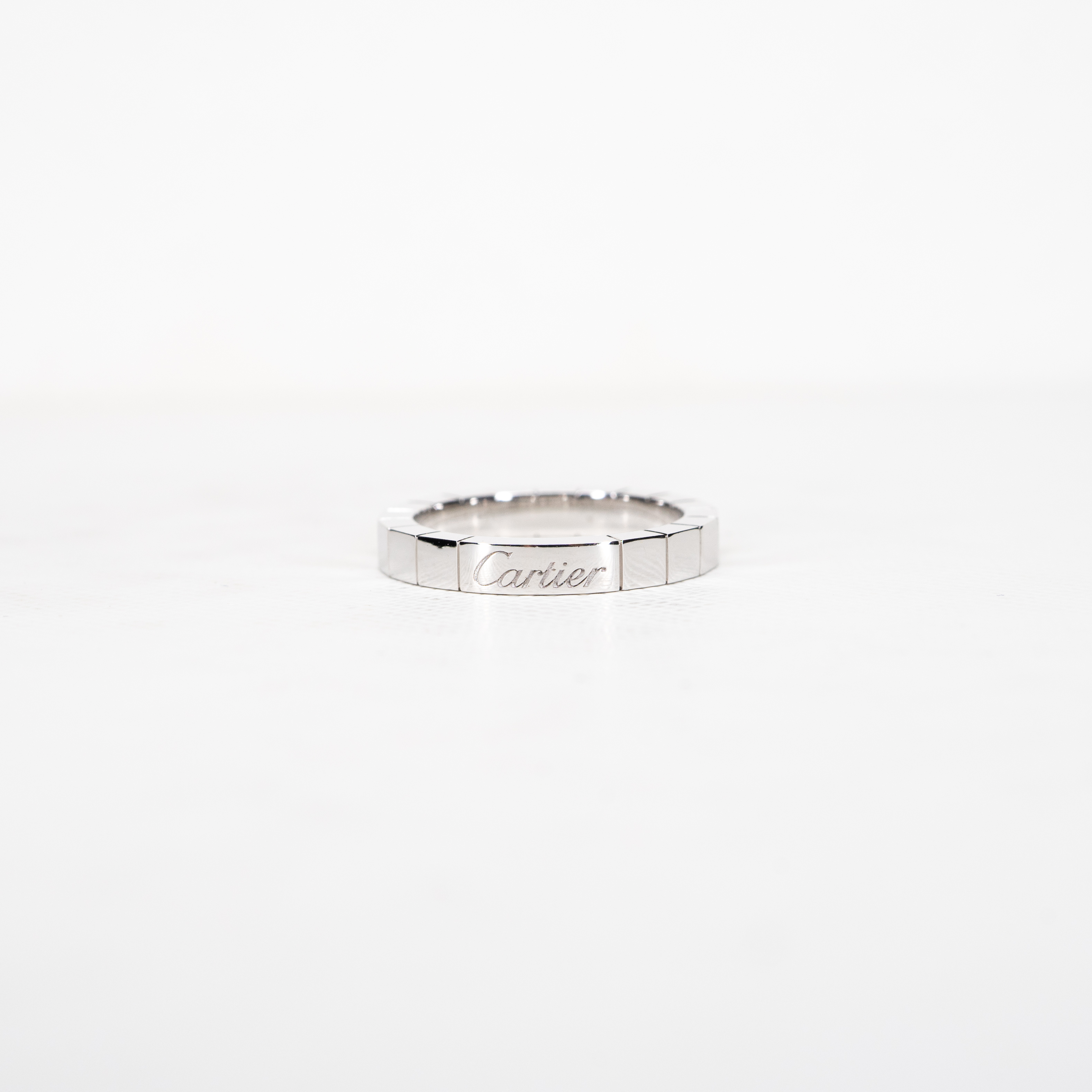 แหวน Cartier Lanieres ทองขาว18K ไซส์ 51# (Used)+กล่อง