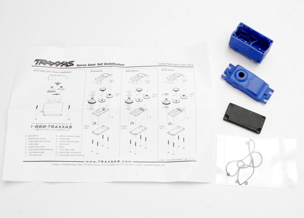 2074 Servo case/gaskets (for 2056 and 2075 waterproof servos)
