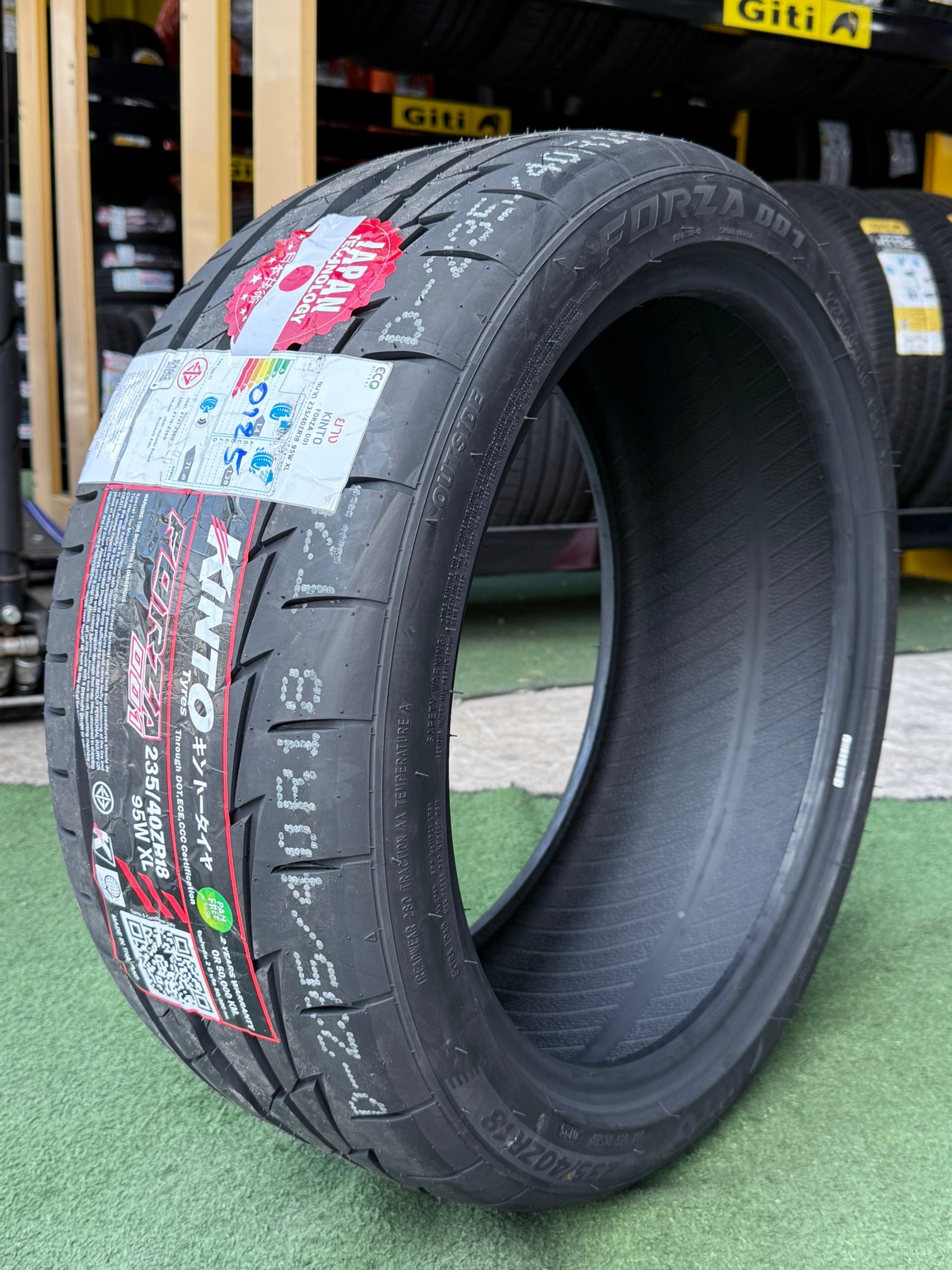 💥💥#ยางใหม่ปี2025💥💥 💥💥#KINTO FORZA001 235/40R18 ยางใหม่ปี2025