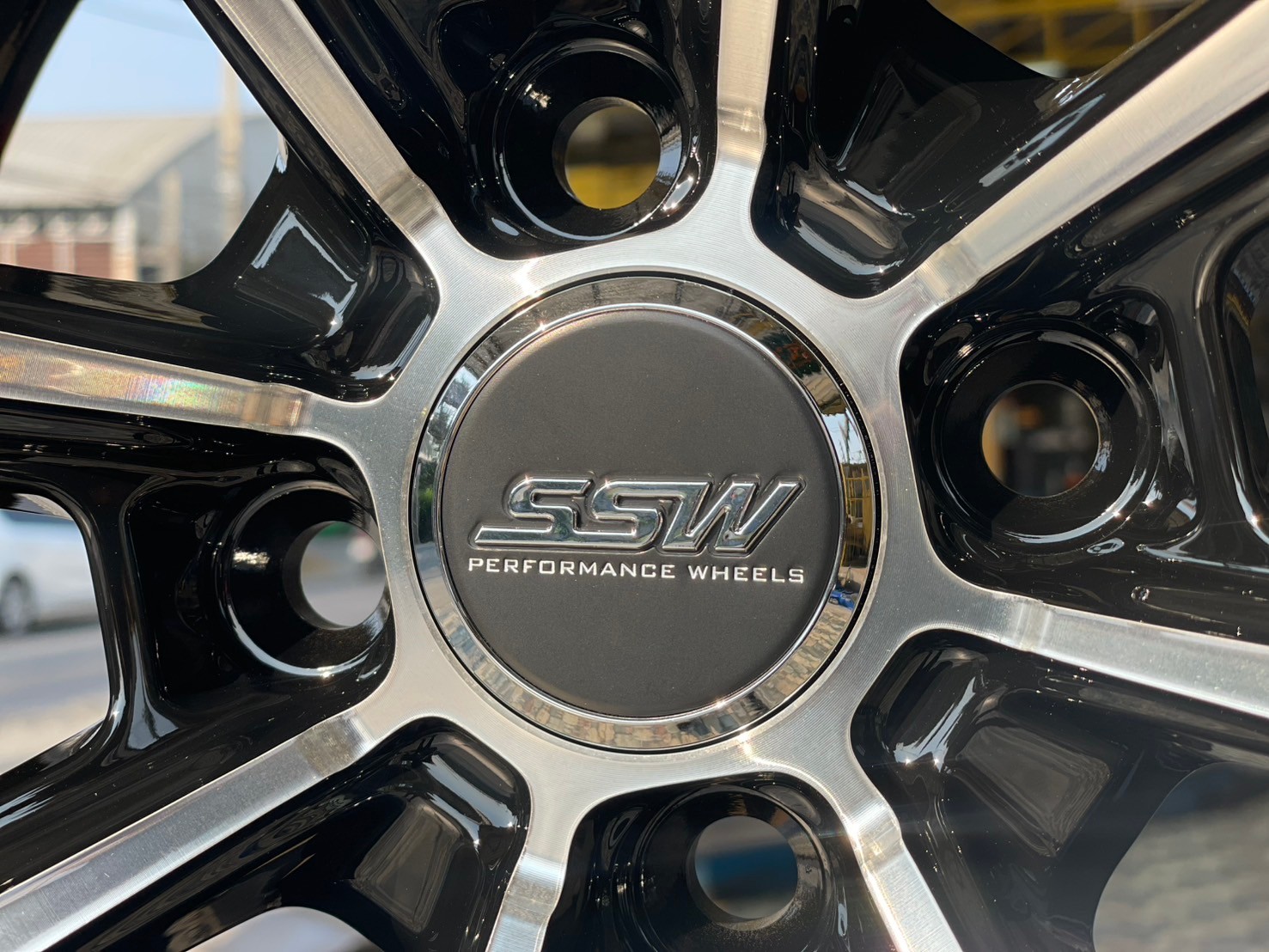 ล้อแม็กซ์ใหม่ขอบ15 สวยหรู สีดำเงากลึงหน้า SSW389 15x6.5 ET35 4x100