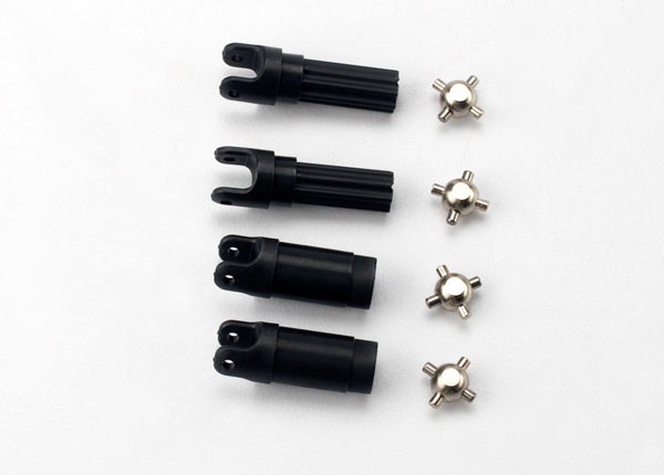 7050 Half shafts, left or right (internal splined half shaft (2)/external splined half shaft) (2))/ metal u-joints (4)