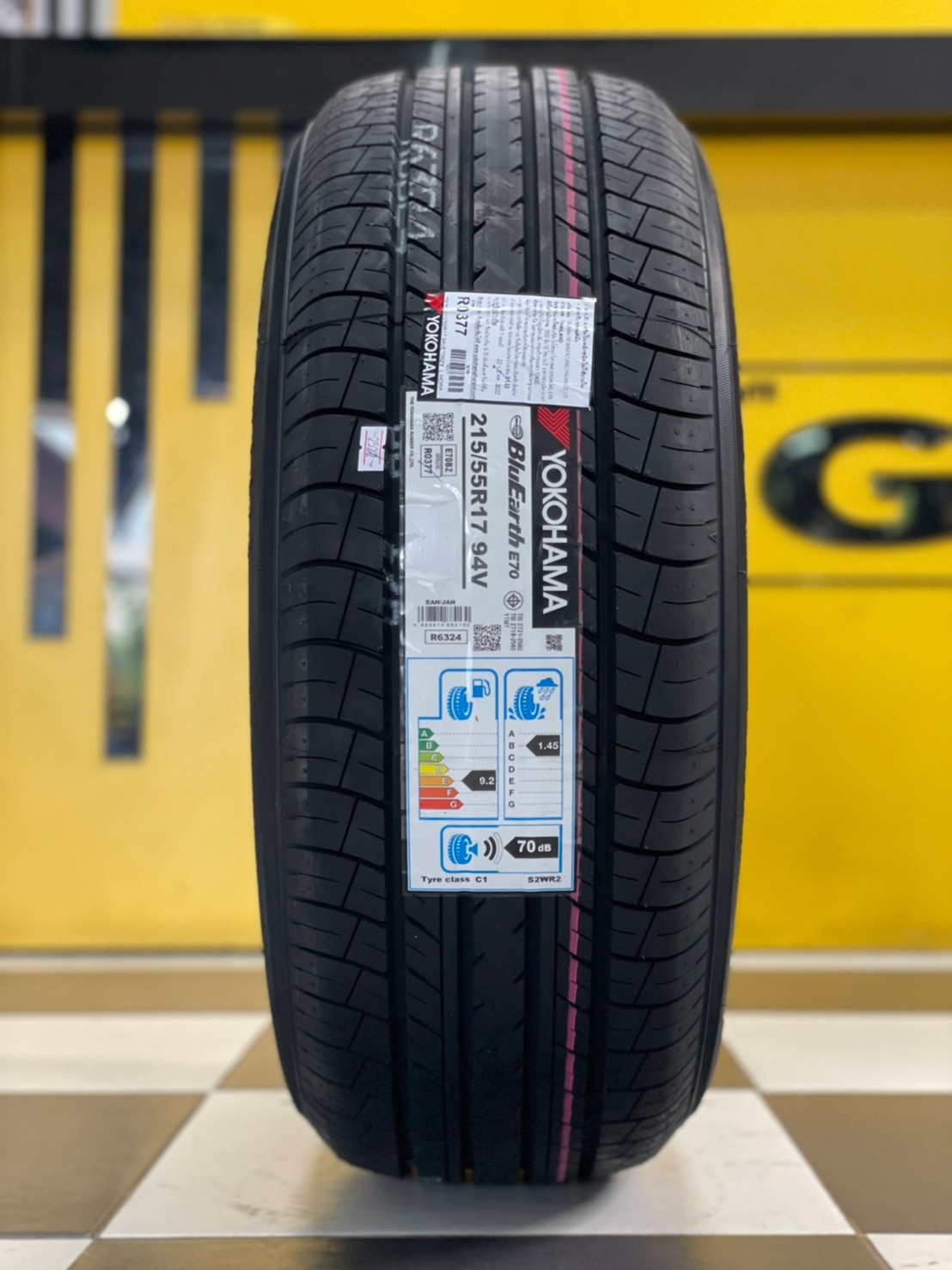 ยางใหม่YOKOHAMA ADVAN DB E70 215/55R17 ยางใหม่ปี2022
