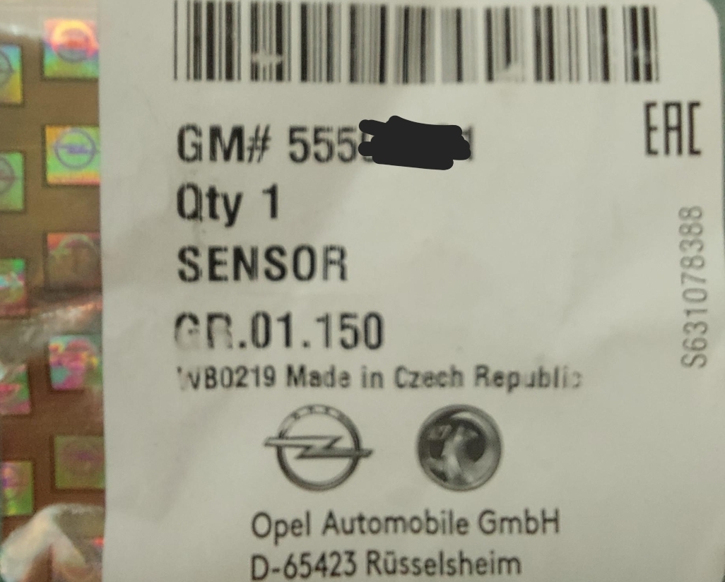 เซนเซอร์อุณหภูมิ (GM) (ติดเสื้อวาว์ลน้ำ) SONIC 1.4 / 1.6