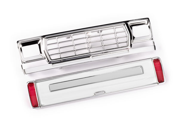 9819 Front grille/ tailgate panel (white, requires painting)/ LED lenses (rear, left & right) (unassembled) (fits #9812 body)