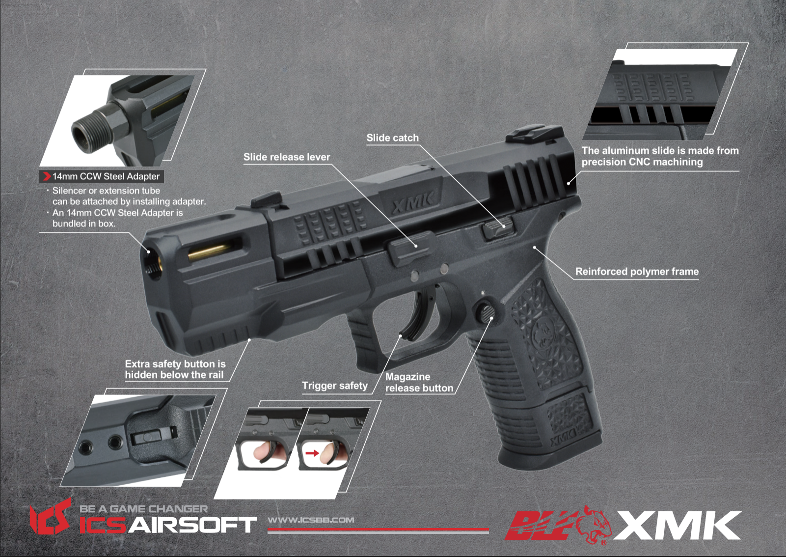 BLE-010-SB XMK GBB-BK