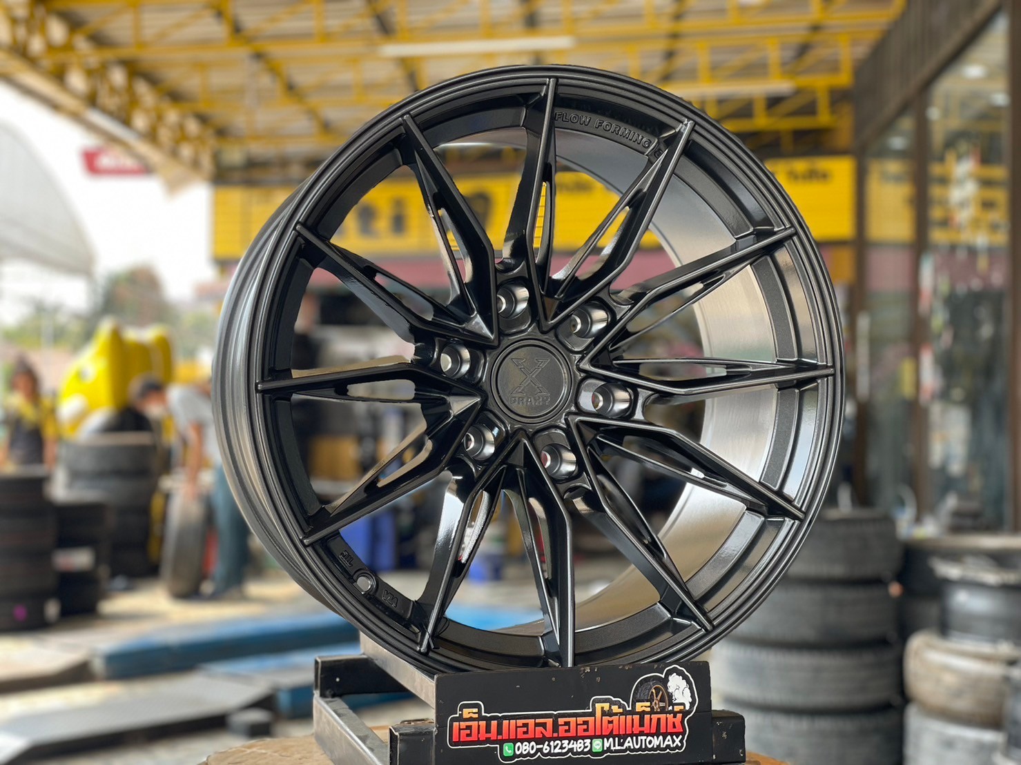 #ล้อแม็กซ์ใหม่ขอบ18 #สีเทาดำ #GRAXY X-08 18x9 ET0 6x139.7 สวยหรูราคาสบายกระเป๋า สำหรับรถกระบะและSUV