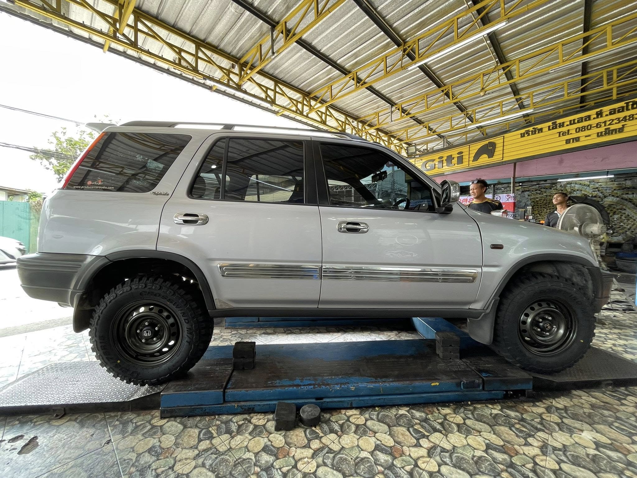 #HONDA_CRV 🚘เปลี่ยนยาง 🛞🐘#LINGLONG_MT_215/75R15 ❤️ 🛞 #ยางMTยางสายลุยคุณภาพดี