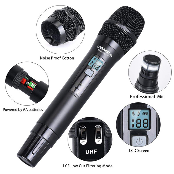 COMICA CVM-WM200D Wireless Microphone UHF