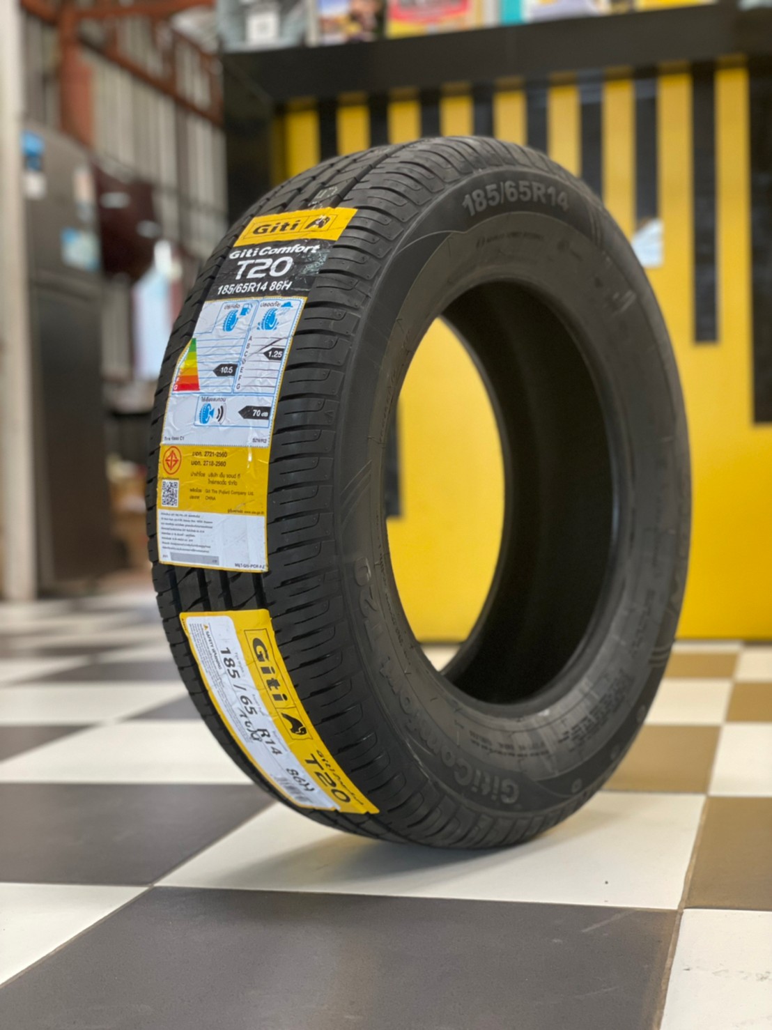 ยางใหม่ GITI ComfortT20 185/65R14 ยางใหม่ปี2022 ราคาโปรโมชั่นพิเศษ พร้อมติดตั้งฟรี