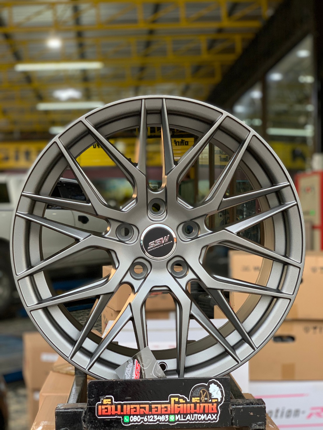 ล้อแม็กใหม่ขอบ17 Stamford Sport Wheels SSW 348 สีเทากัน