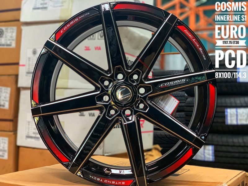 ล้อแม็กซ์ใหม่ #Cosmis_S1 _Euro ขอบ17 กว้าง7.75 ET30 PCD 4รู100และ4รู114