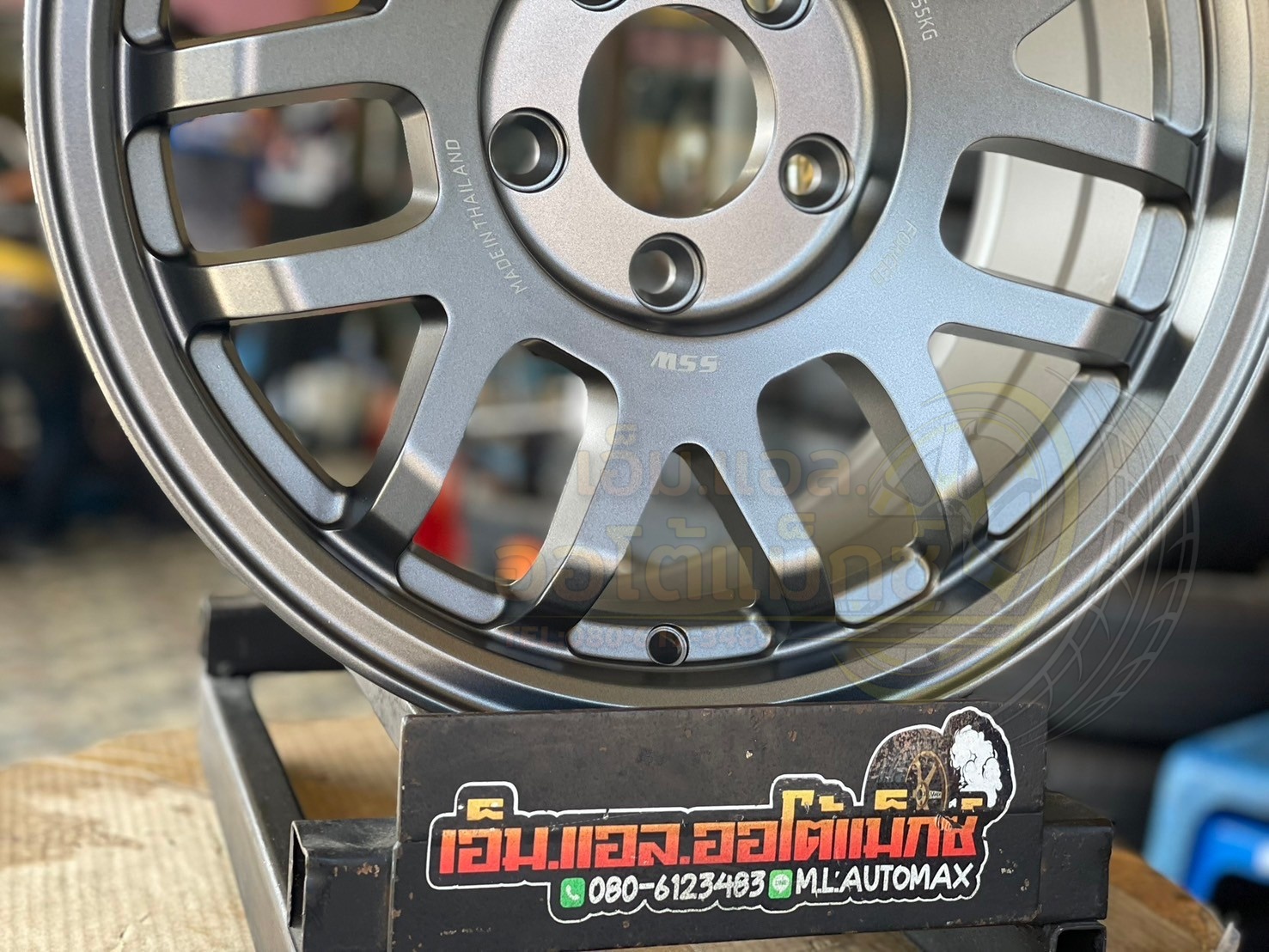 ล้อแม็กซ์ใหม่ขอบ16" SSW404 16x8 ET25 5x114.3 สีเทากัน สวยทนทาน คุณภาพดี ล้อมาตรฐานส่งออก