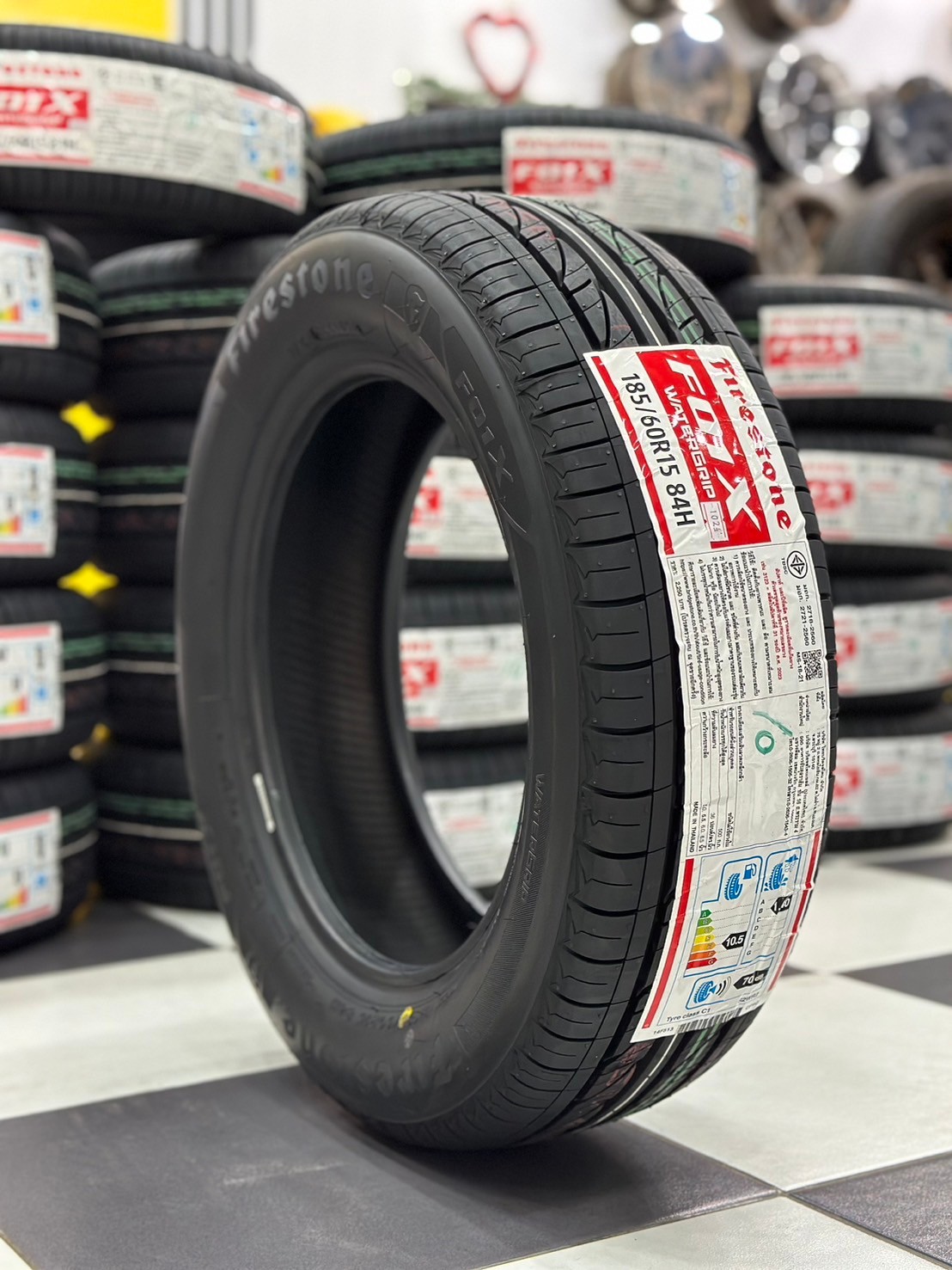 #ยางไฟร์สโตน #Firestone #F01X 185/60R15 ยางใหม่ปี2024 ราคา่โปรโมชั่นพิเศษ สินค้ามีจำนวนจำกัด
