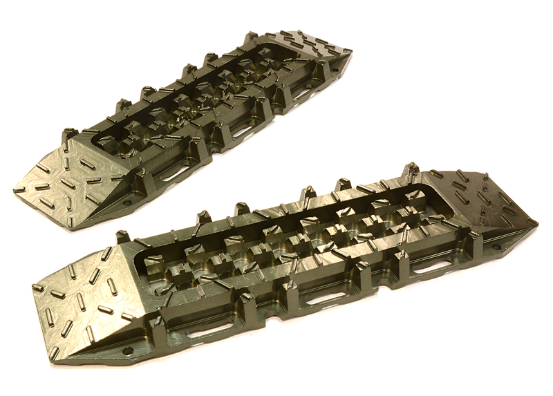 INT-C26217GUN Realistic Alloy Vehicle Extraction & Recovery Boards for 1/10 Scale Off-Road