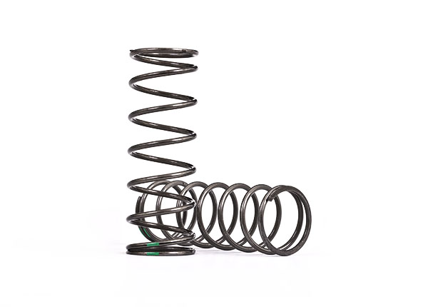 7864 Springs, shock, medium (natural finish) (GTX) (3.141 rate, green stripe) (2)