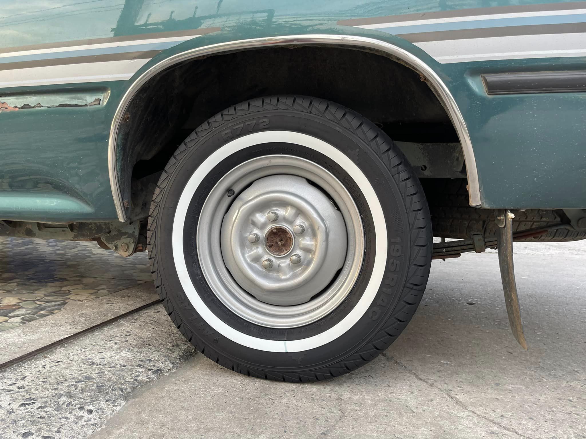 🚘 #TOYOTA_Mighty-x เปลี่ยนยาง 🛞 #ATLAS_R772_ยางขอบขาว 195R14