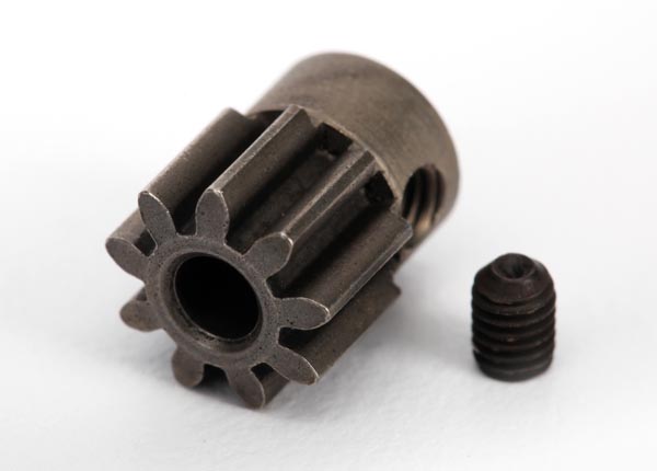 6745 Gear, 9-T pinion (32-p) (steel) (fits 3mm shaft)/ set screw