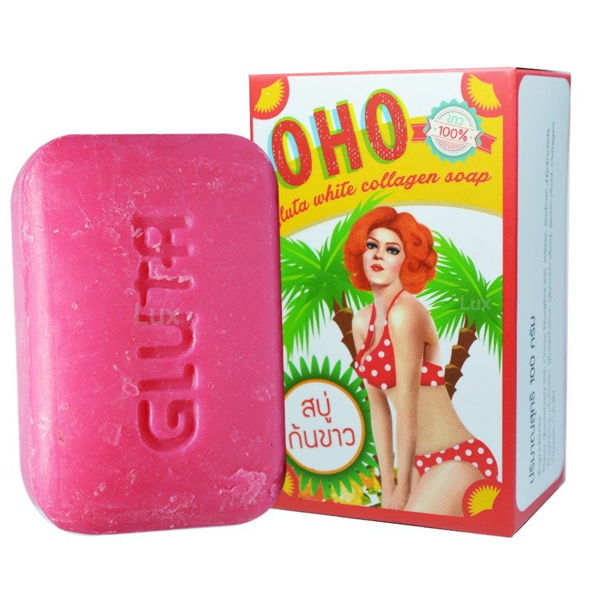 Oho Gluta White Collagen Soap สบู่ก้นขาว โอโห กลูต้า ไวท์ คอลลาเจน โชพ 100 กรัม