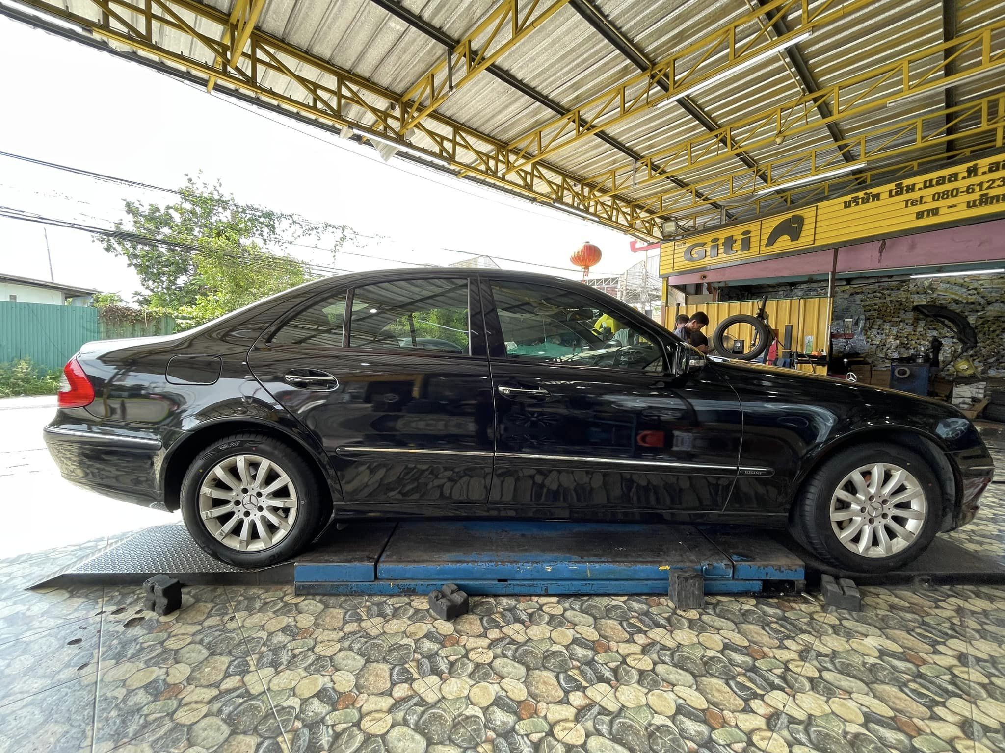 🚘 #BENZ_E200 เปลี่ยนยาง #OTANI_KC2000 #225/55R16