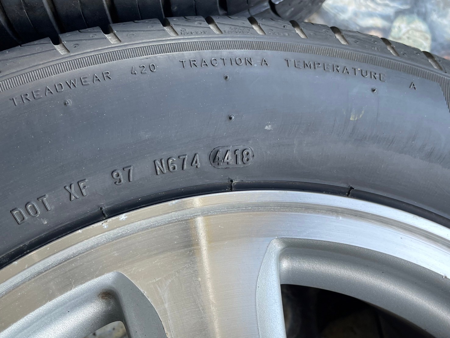 ล้อแม็กซ์ขอบ15 #Honda Civic 5x114 พร้อมยาง195/60R15 สภาพพร้อมใช้งาน