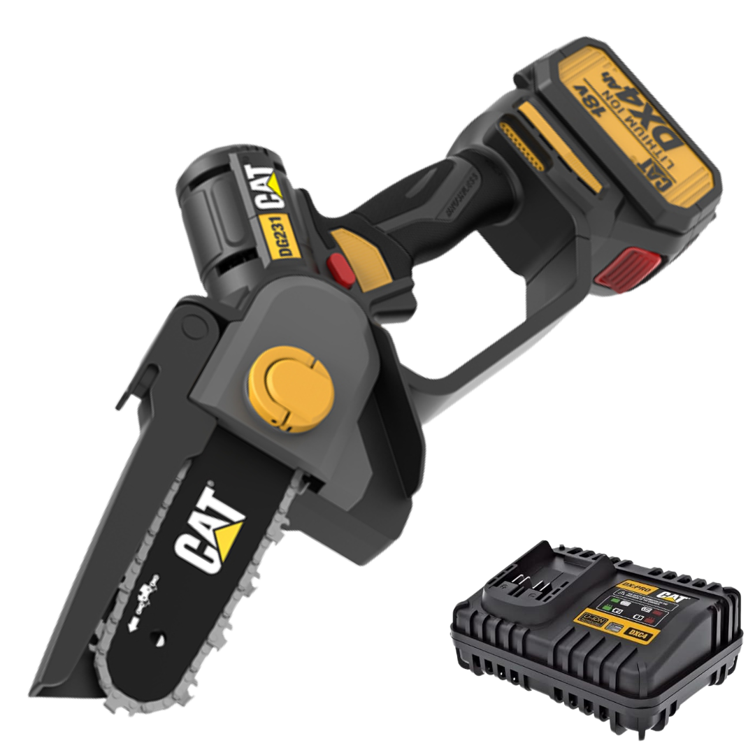 เลื่อยโซ่ขนาดเล็กไร้สาย No.DG231 CAT Powertools (รวมแบตเตอรี่และแท่นชาร์จ)