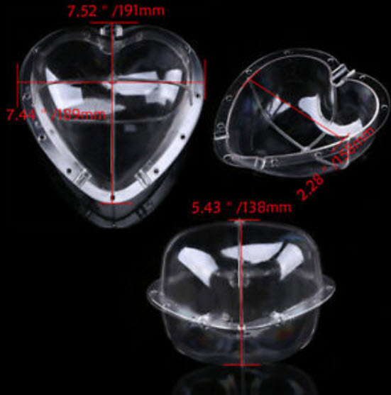 โมลด์ทรงหัวใจ พร้อมสกรู / ชุด