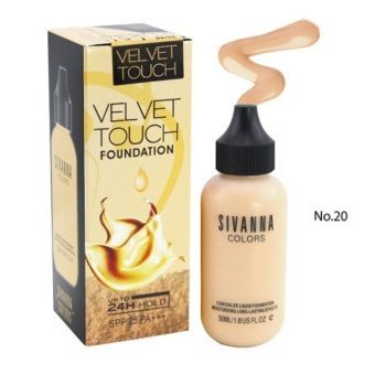 Sivanna Concealer Liquid Foundation ซีเวียน่า รองพื้นบางเบาดุจใยไหม Velvet Touch Foundation