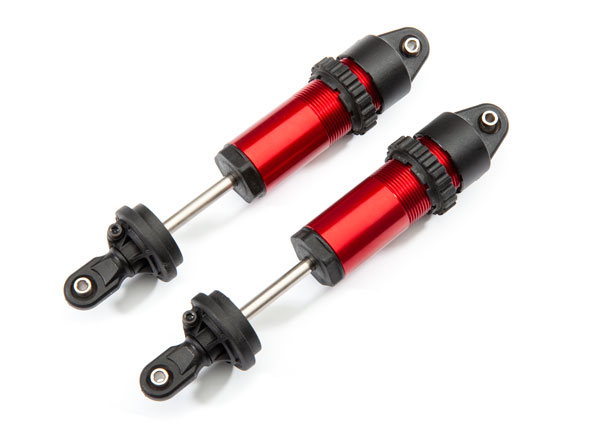 8961R Shocks, GT-Maxx®, aluminum (red-anodized) (fully assembled w/o springs) (2)