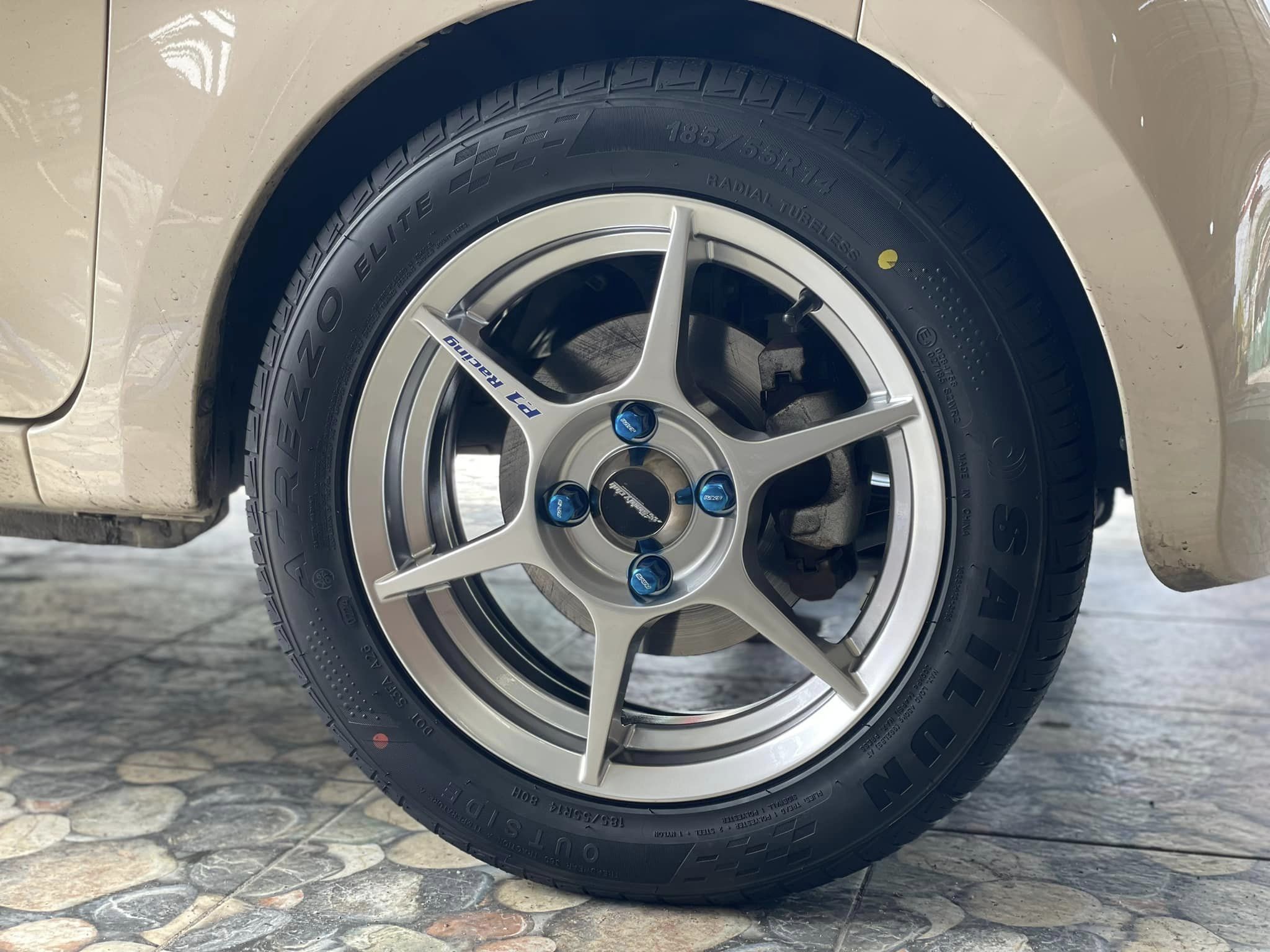 🚘 #Volt_City EV🛞 🛞 #SAILUN_ATREZZO ECO 185/55R14 ยางสปอร์ตคุณภาพดี 🛞 #ล้อแม็กซ์SSW Model204สีเทากันท14X5.5 ET38 4X100
