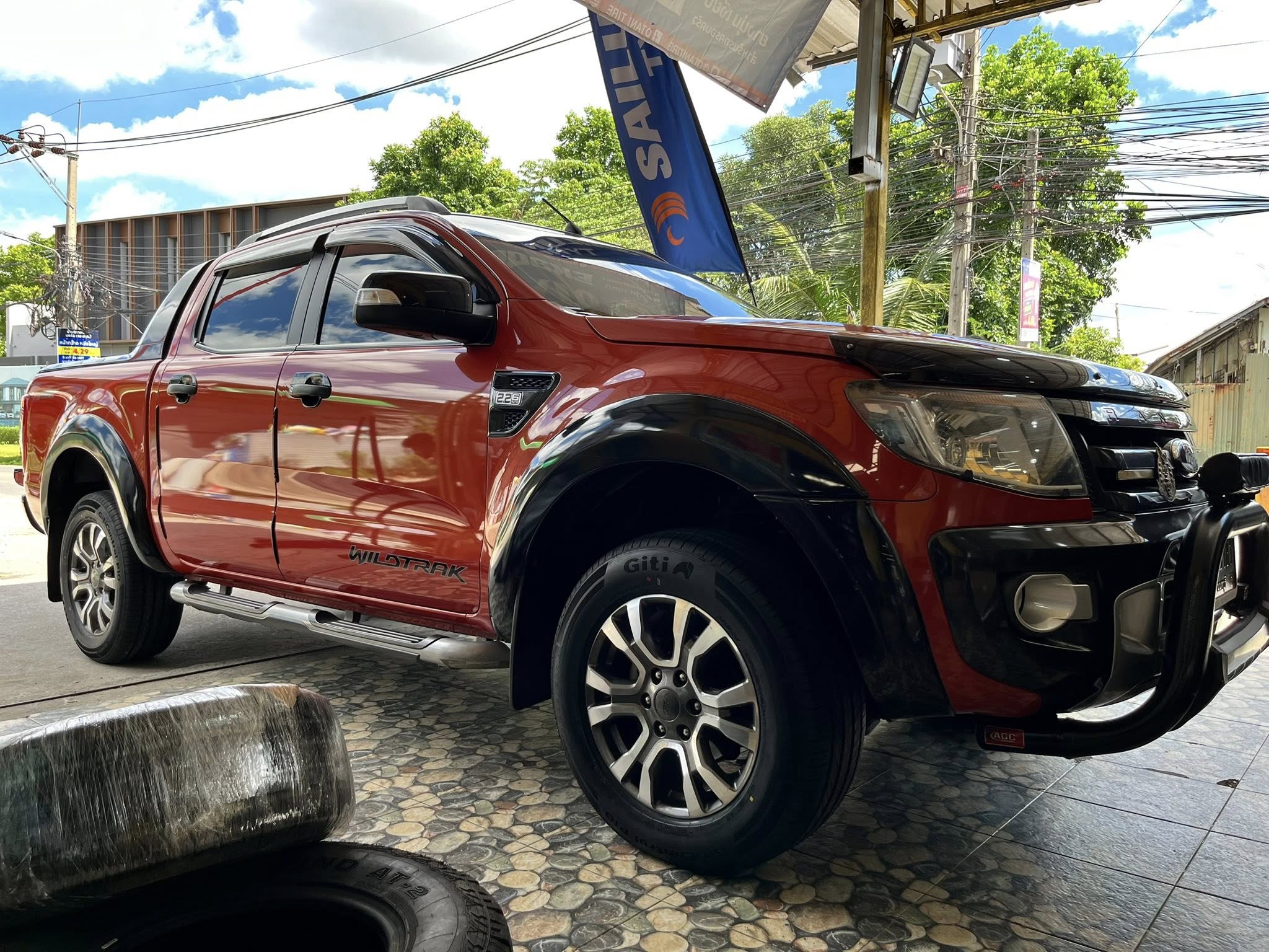 FORD_RANGER🚘เปลี่ยนยาง 🛞🐘#GITI_ControlP10_265/60R18