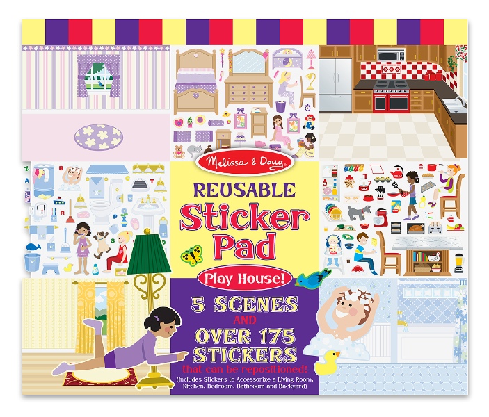 JBM084-4197 Reusable Sticker Pad - Play House
