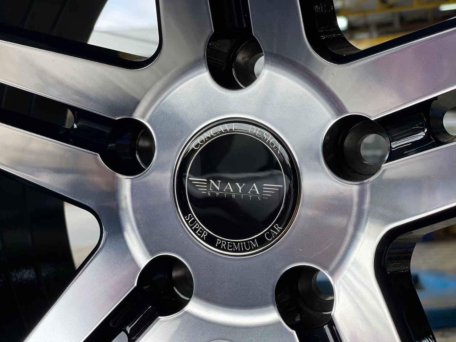 ล้อแม็กซ์ใหม่ขอบ19 #NAYA 19x9.5 ET20 5x120 สีดำ หน้าเงา 5ก้านคู่