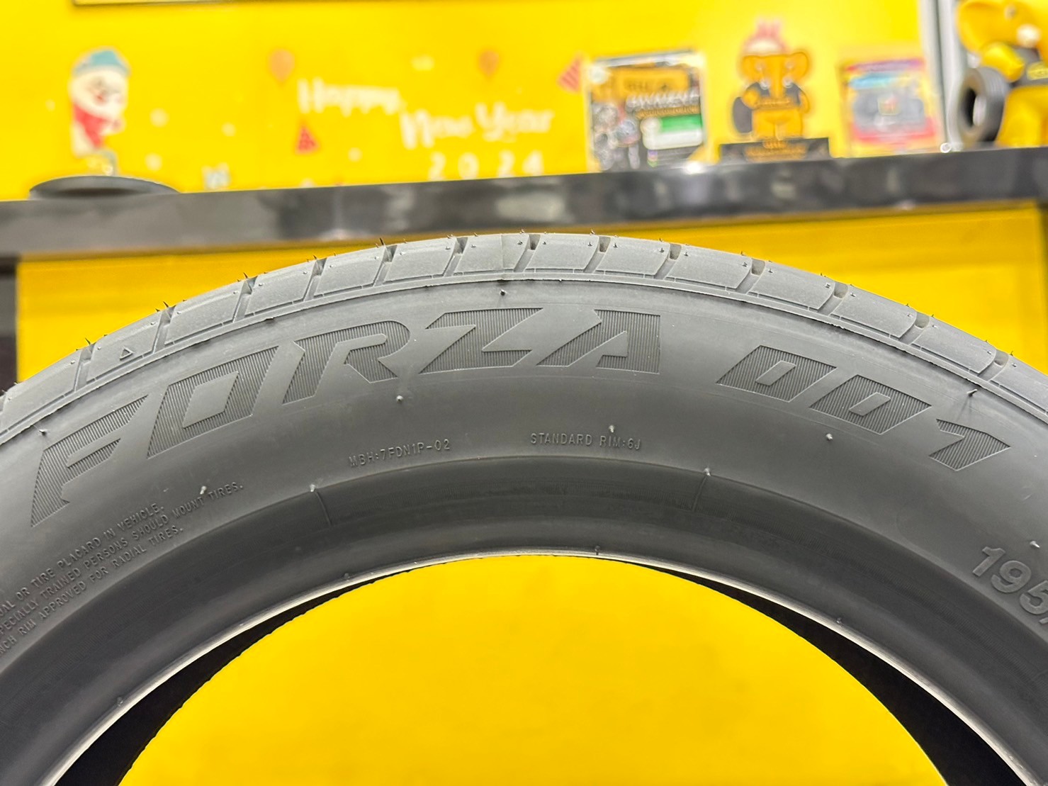 KINTO FORZA 001 Treadwear 280 195/55R15 ยางใหม่ปี2024
