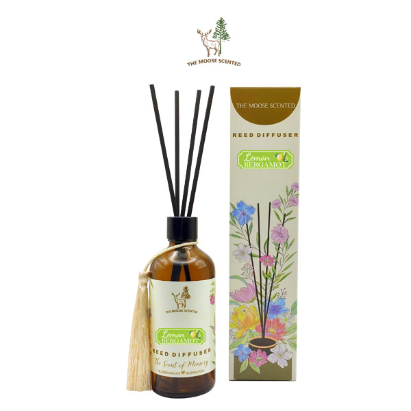 ก้านน้ำหอม กลิ่นมะนาวผสมมะกรูด Lemon Bergamot Reed Diffuser